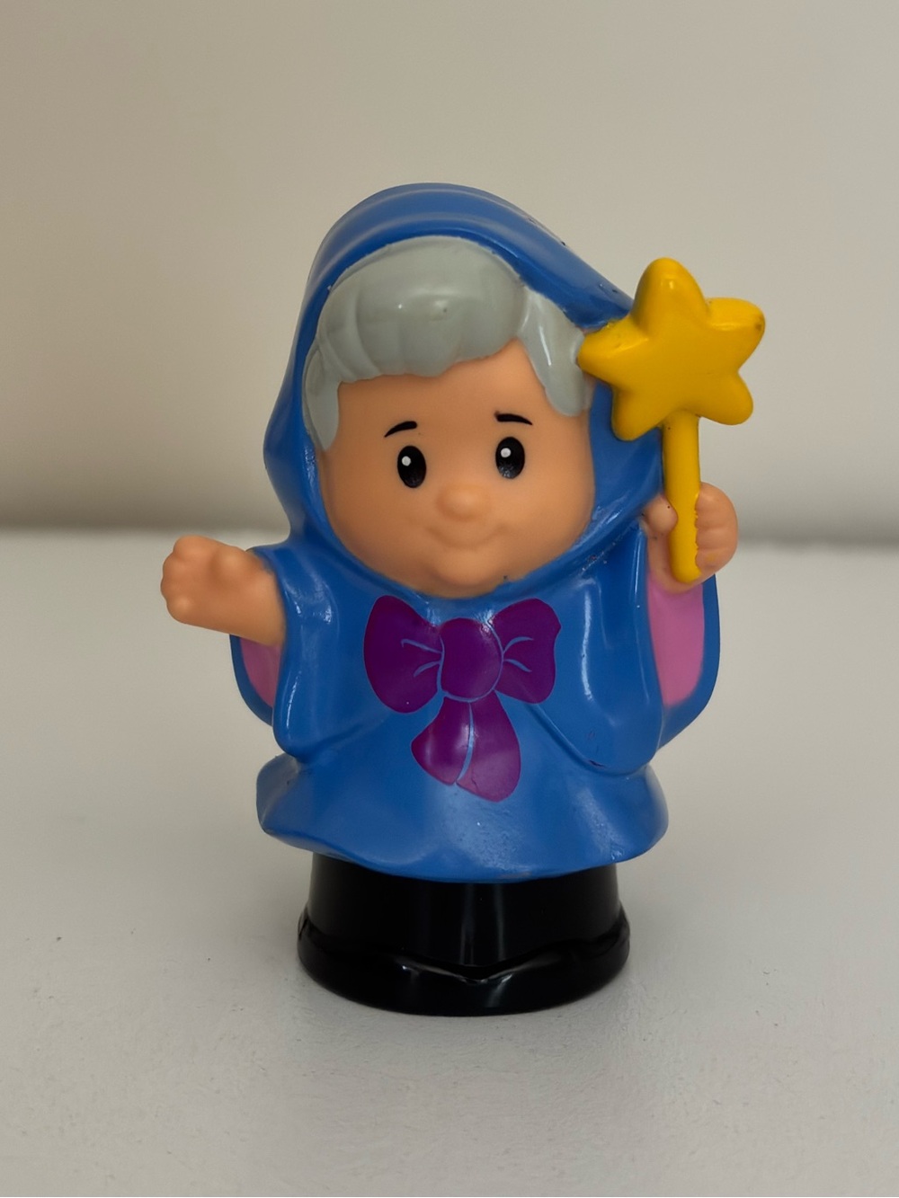 Fisher-Price Blue Wizard Figurine with Yellow Star Wand